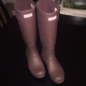 Hunter Rain Boots (Virginia Tech - Maroon/Orange)